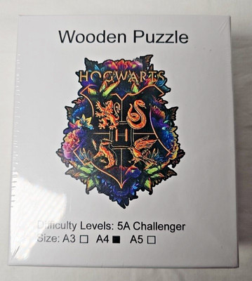 Harry Potter HOGWARTS 200 Piece Wooden Challenger Puzzle