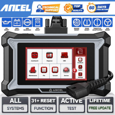 ANCEL Fit For Hyundai Car OBD2 Scanner All Systems Diagnostic Tool Active Test