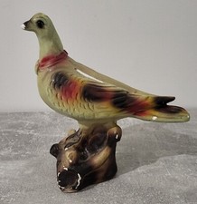 Ancienne Tirelire à Casser Tourterelle Des Bois Signée 