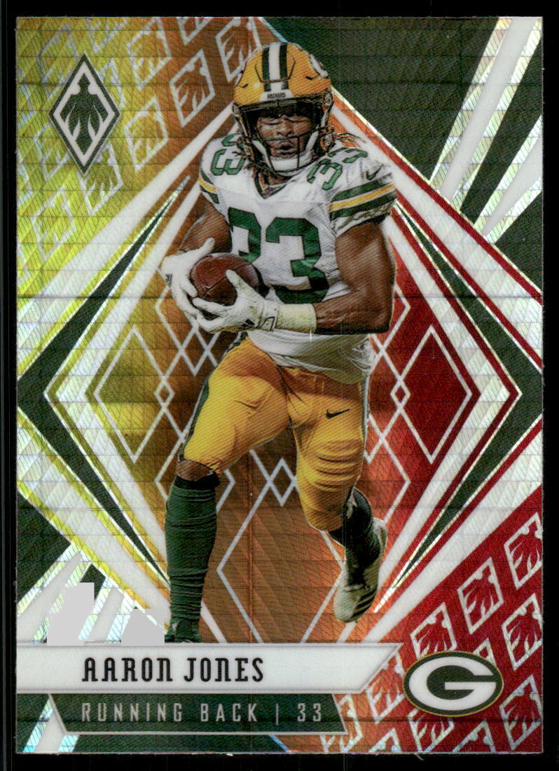 2020 Panini Phoenix #20 Aaron Jones Fire Burst