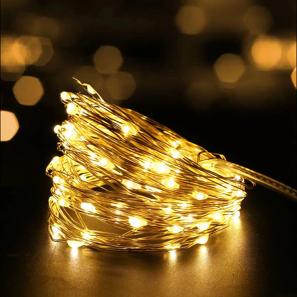 Fairy String Light 2-10M Micro Rice Copper Wire Battery Operated Christmas Light