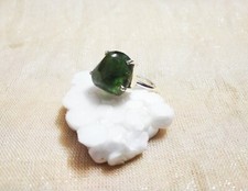 Natural Raw Tourmaline Gemstone 925 Sterling Ring Valentine's/ Anniversary Gift