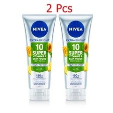 2x180ml Nivea Extra Bright 10 Super Vitamins&...