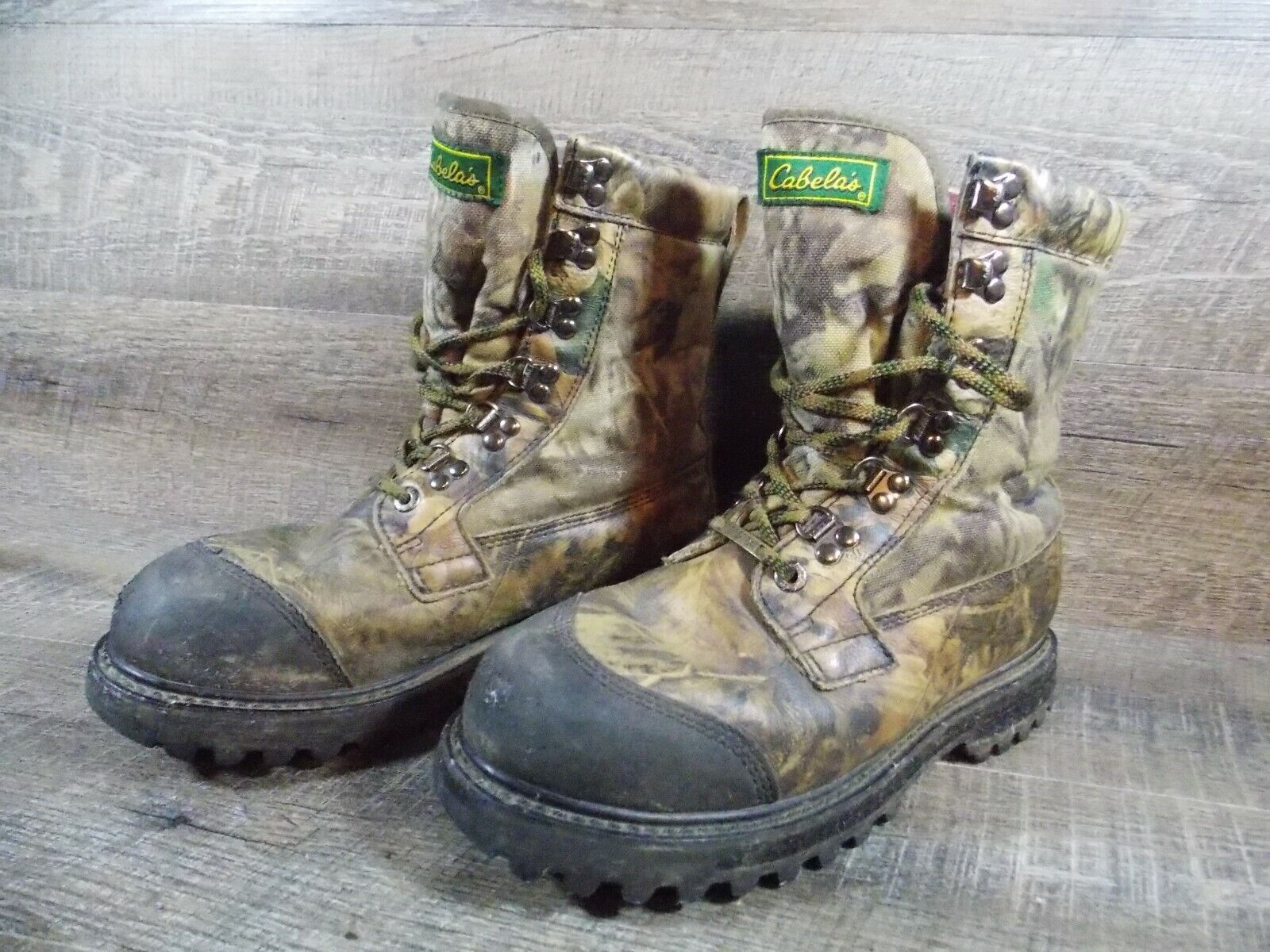 Cabela's Leather Hiking Hunting Boots Men's Size 7.5D… Gem