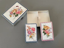 Williamsburg Worcester Floral Double Deck Playing Cards Austria Piatnik Sealed