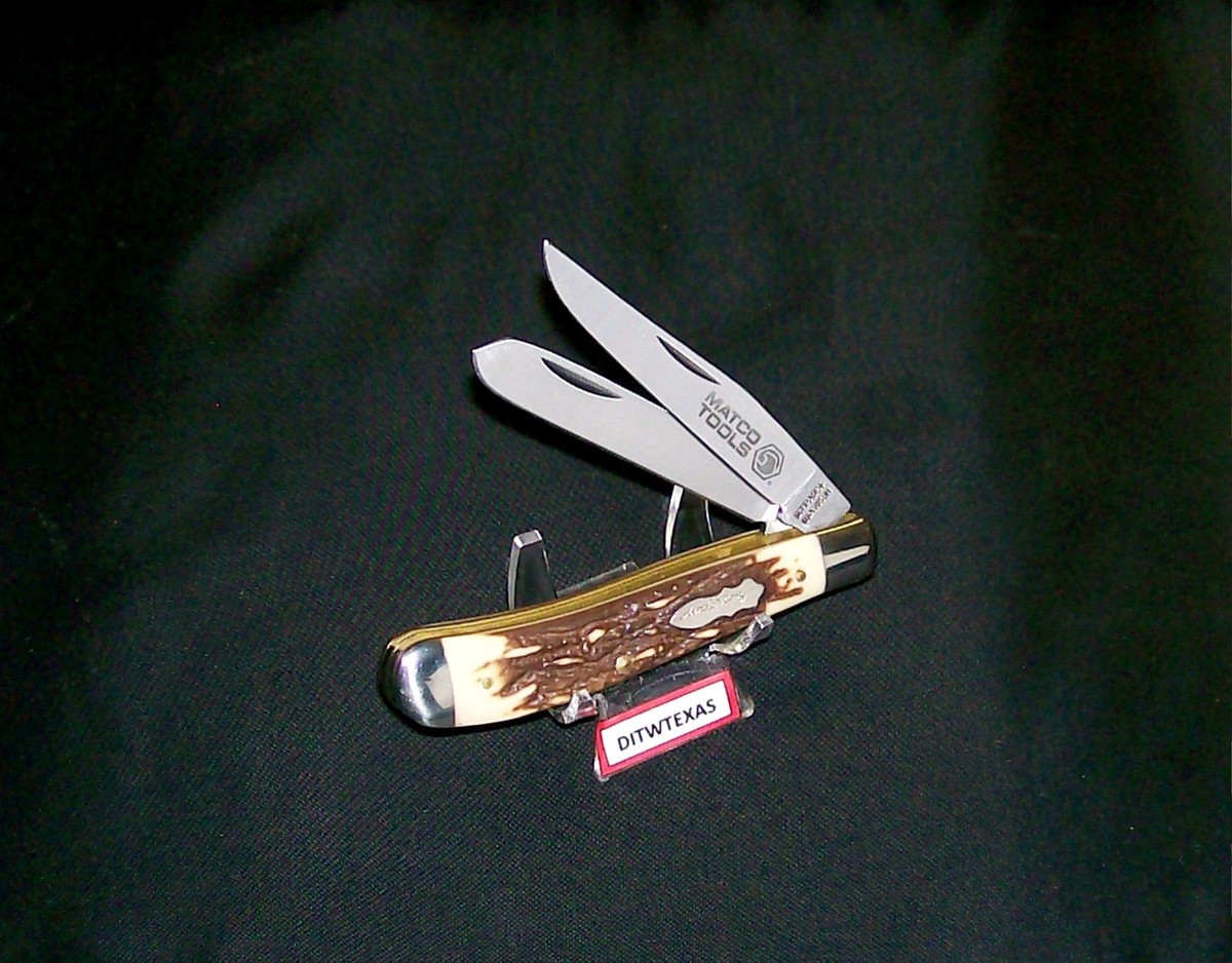 Schrade 285UH Knife USA Made 1980's Matco Tools Edition Trapper No