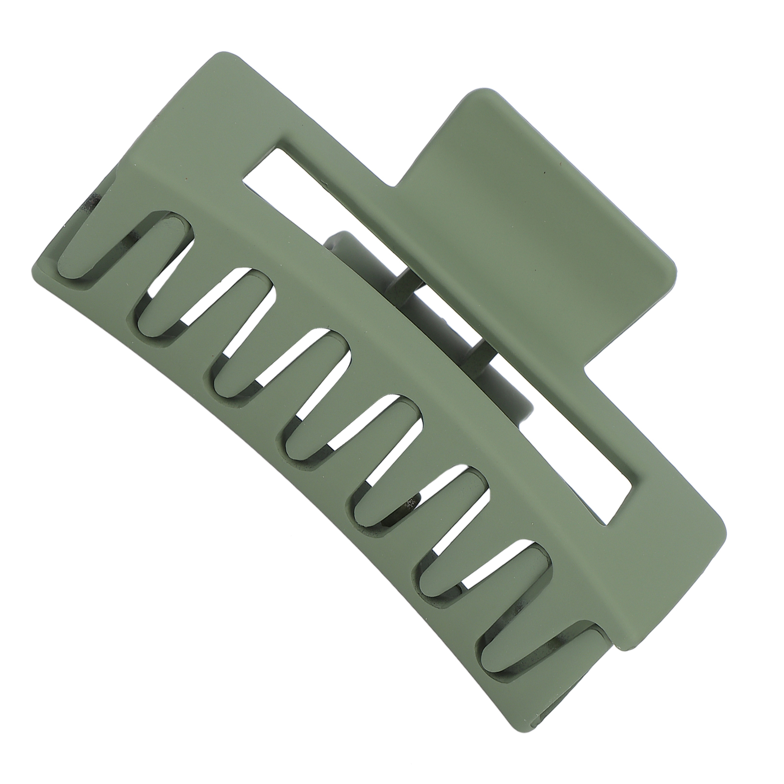 (ArmyGreen)Banana Claw Clips Durable Fashionable Strong Hold Hair Jaw