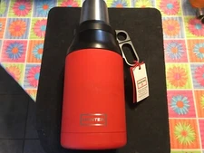 Hunter For Target Red Portable Thermos w/ 4 Cups Drinkware Food Storage Set Kit