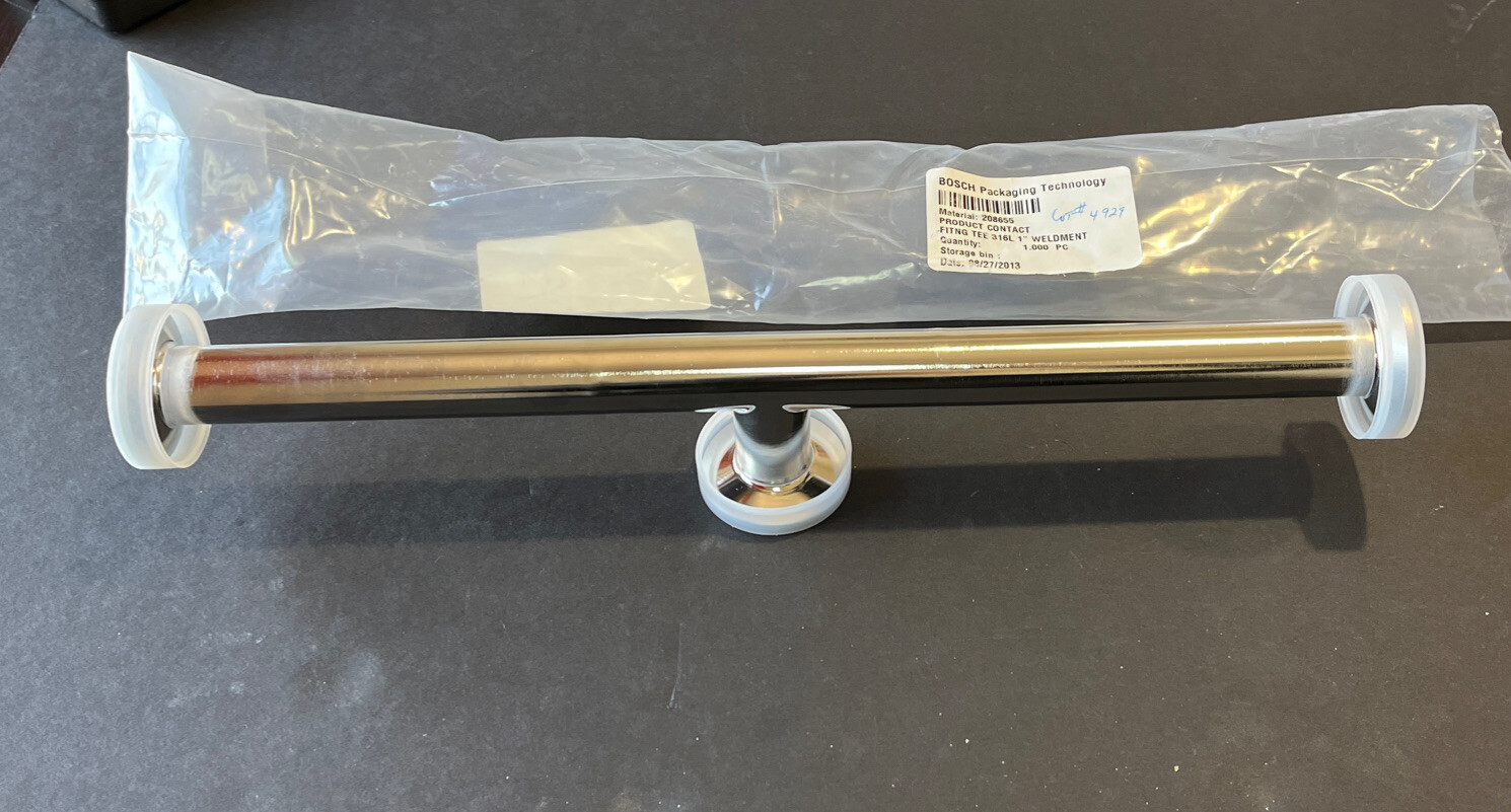 Manifold Tri Clamp 1.5 in. 3 Port Sanitary 316L Transfer Tee 16 in.