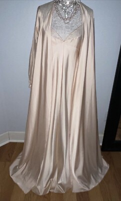 NOS BOB MACKEY/Glydons M Nightgown Gown & Robe Peignoir Set NWT  display picture 1
