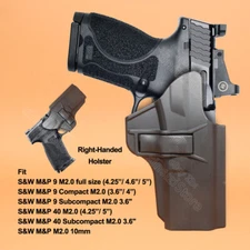 MP9 M2.0 Holster w/ Belt Clip Fit Smith & Wesson S&W MP 40 9 10 MP40 M&P10 M2.0 