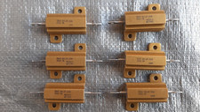 Lot of six Dale RH-25 25 watt 1 resistors 156 Ohm