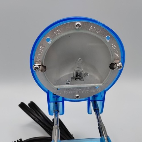 Vtg IKEA 90s Espressivo Translucent Blue Telescoping Desk Lamp - Picture 9 of 21