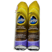2 Pack Pledge Expert Care Wood Polish Removes Dust Shines Protects Lavender