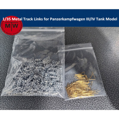 1/35 Scale Metal Track Links w/metal pin for Panzerkampfwagen III/IV Tank Model