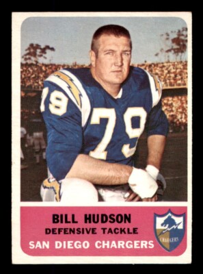 1962 Fleer Football #85 Bill Hudson EX/MT