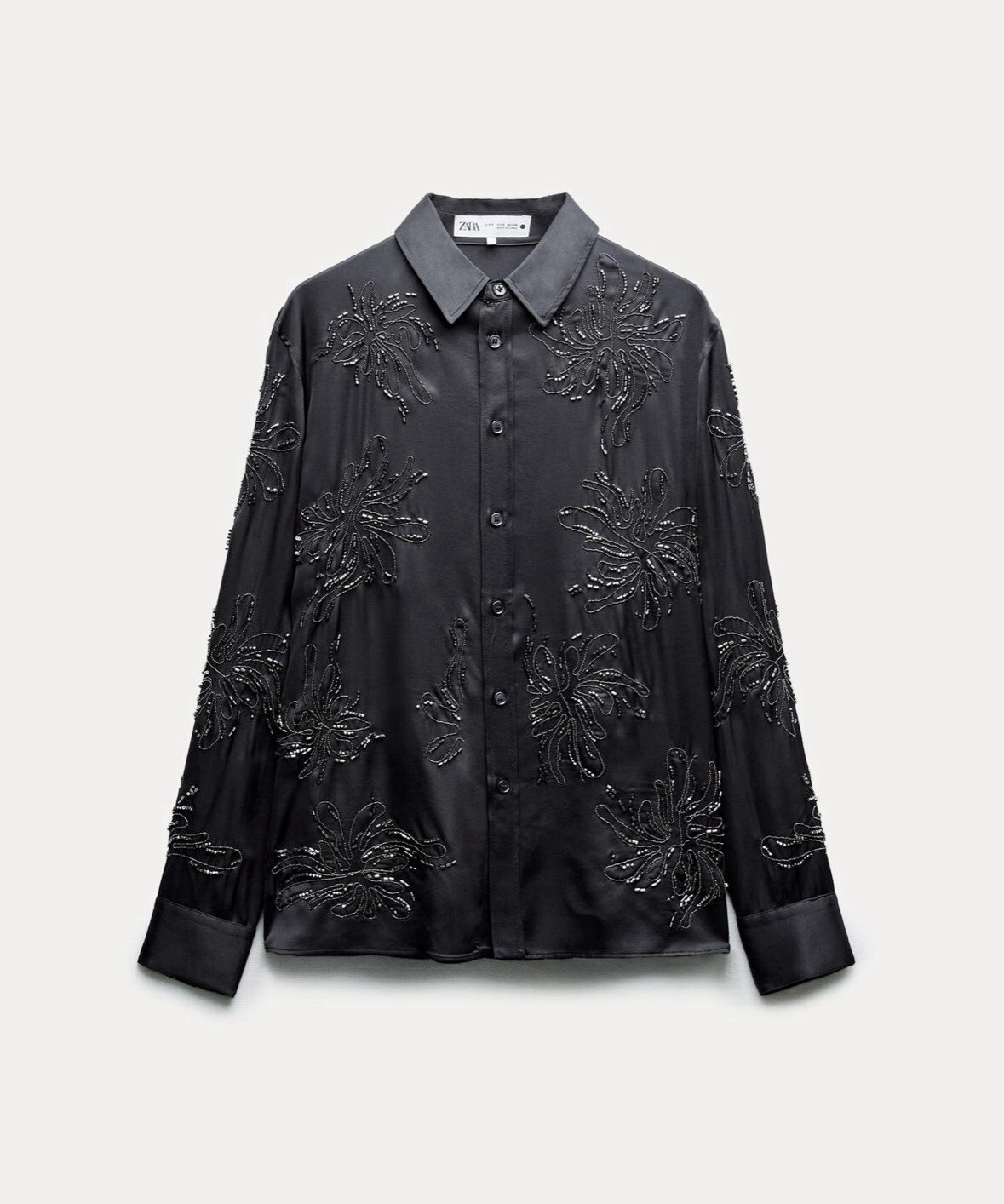 Zara Embroidered Shirt XS
