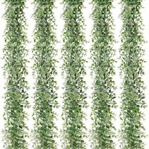 Details about   5 Packs 30Ft Artificial Eucalyptus Garlands Fake Greenery Vines Faux Hanging Pla