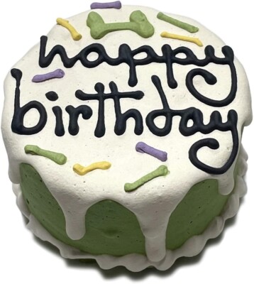 Bubba Rose Biscuit Company: Green Dog Birthday Baby Cake - Crunchy Biscuit...
