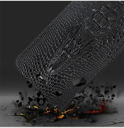 Genuine Leather Flip case for Oneplus 10 ACE Pro 10T Crocodile Dragon Head Cover - Picture 16 of 30