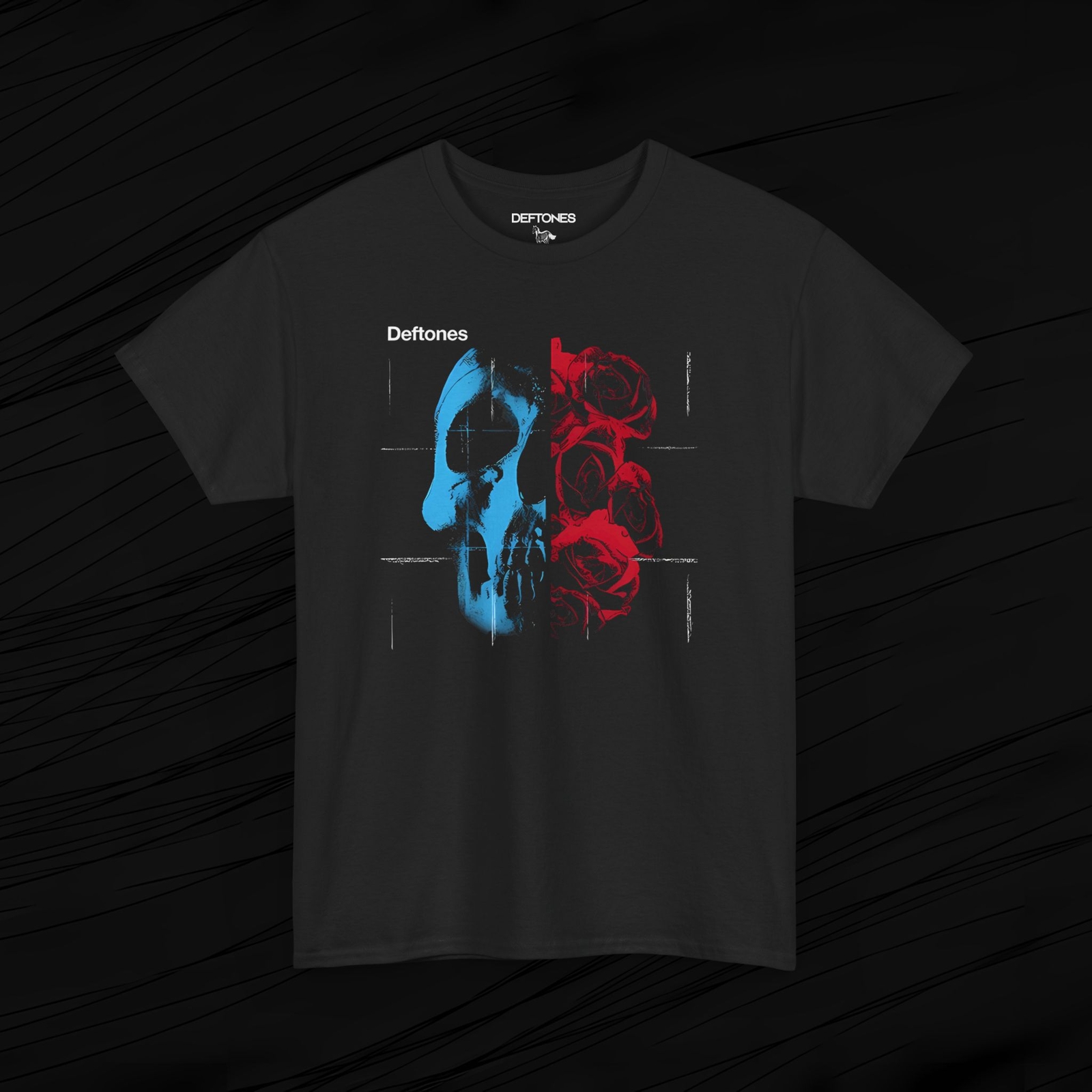 Deftones Self Titled Skull T-Shirt, Band Tee Shirt, Alternative Metal Music