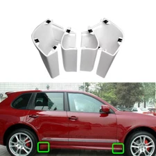 Set of 4 Side Lower Skirt Molding Flap Jack Cover For Porsche Cayenne GTS 08-10
