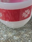 Set Of 4 Vtg Federal Glass Country Kitchen Red Gingham Custard Ramekin Dessert — photo 8