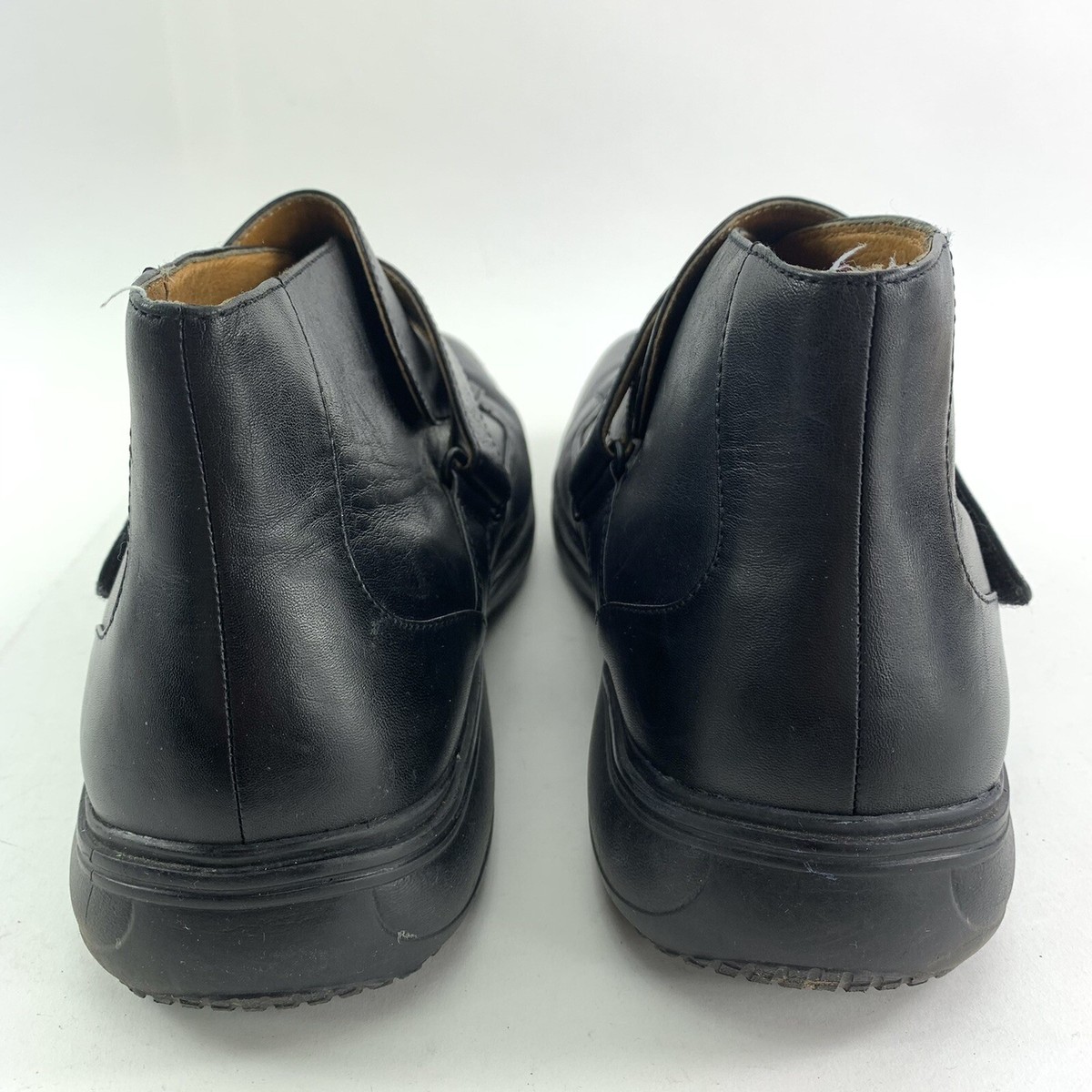 Dr Comfort Joseph Black Leather High Top Hook Loop Dress Boot Shoe Mens Size 9.5 Dr. Comfort Joseph Mens Black Leather High | Mercari main image 3
