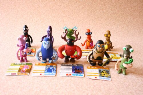 Pete Fowler World of Monsterism Figure Set Lot 2001 2002 Toy - Picture 1 of 12