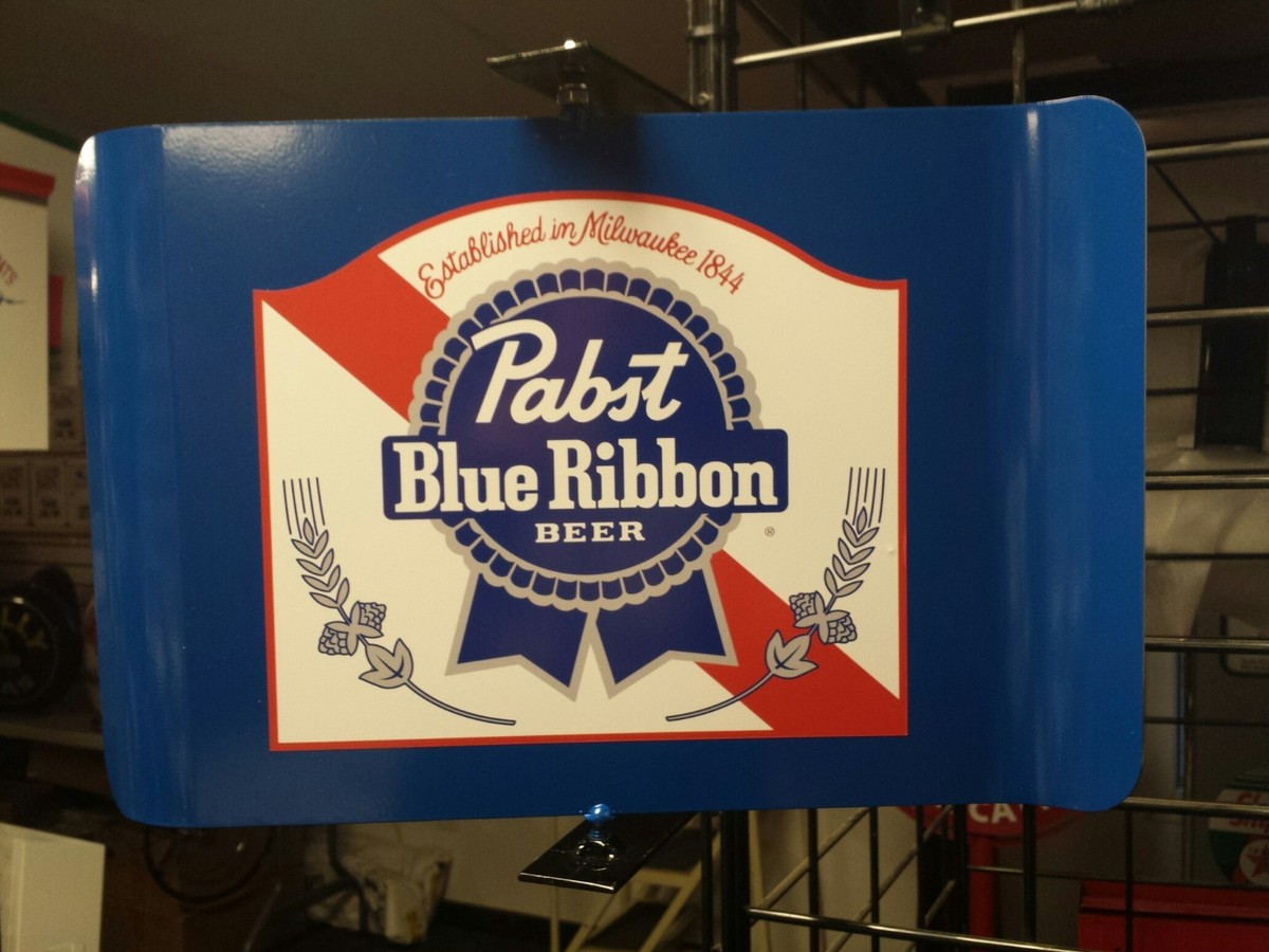 PABST BLUE RIBBON BEER VINTAGE ERA STYLE SPINNING WALL MOUNT