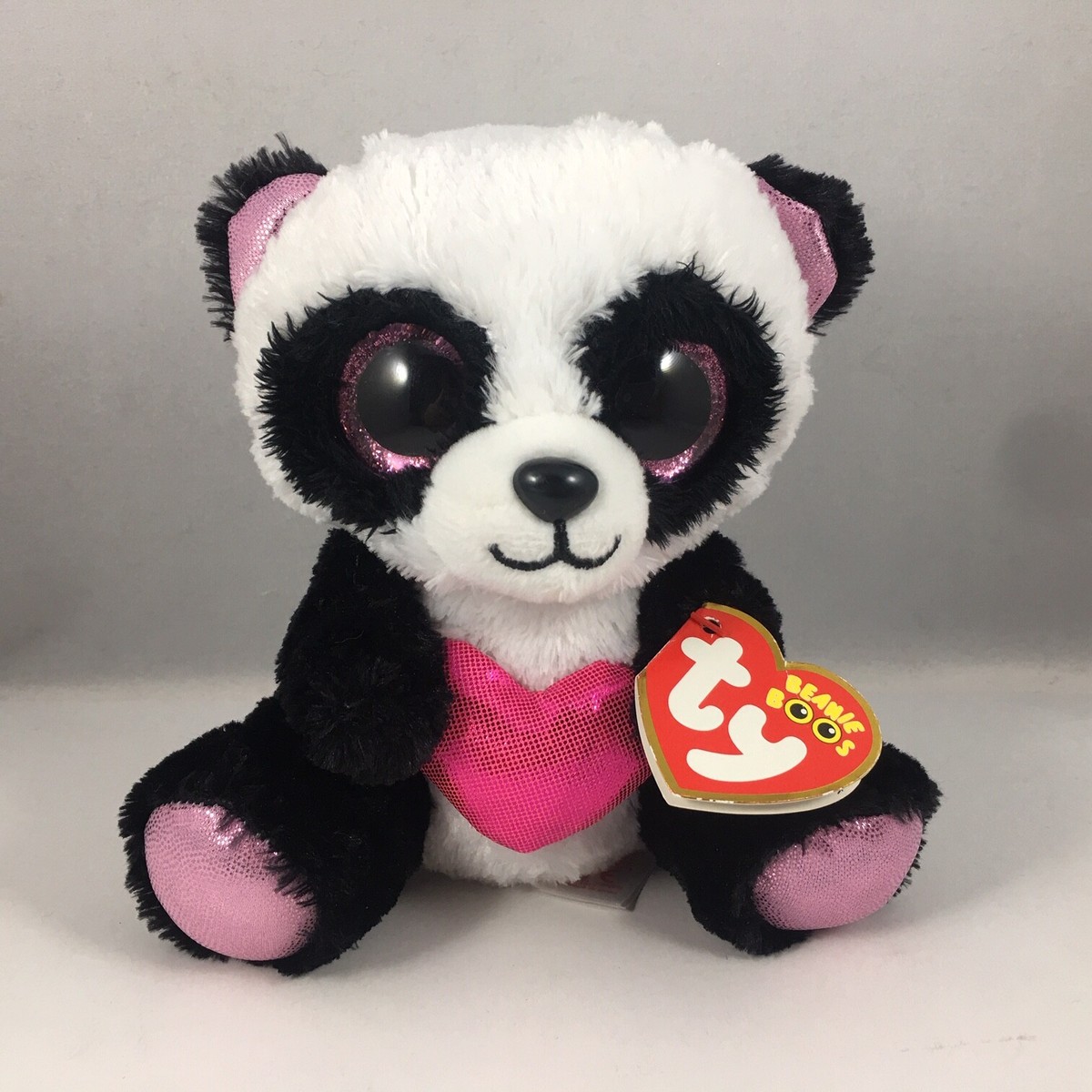 Ty Beanie Boos - CUTIE PIE Panda Bear (6 Inch) NEW MWMT Plush