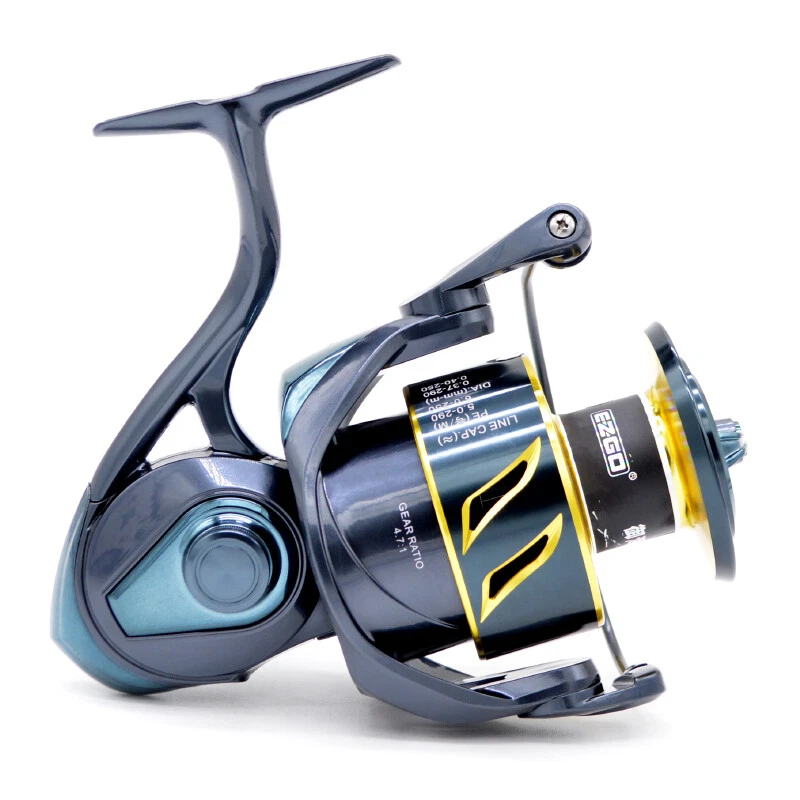 Smooth Powerful Saltwater Surf Fishing Spinning Reel Aluminum Body 55LB Max  Drag