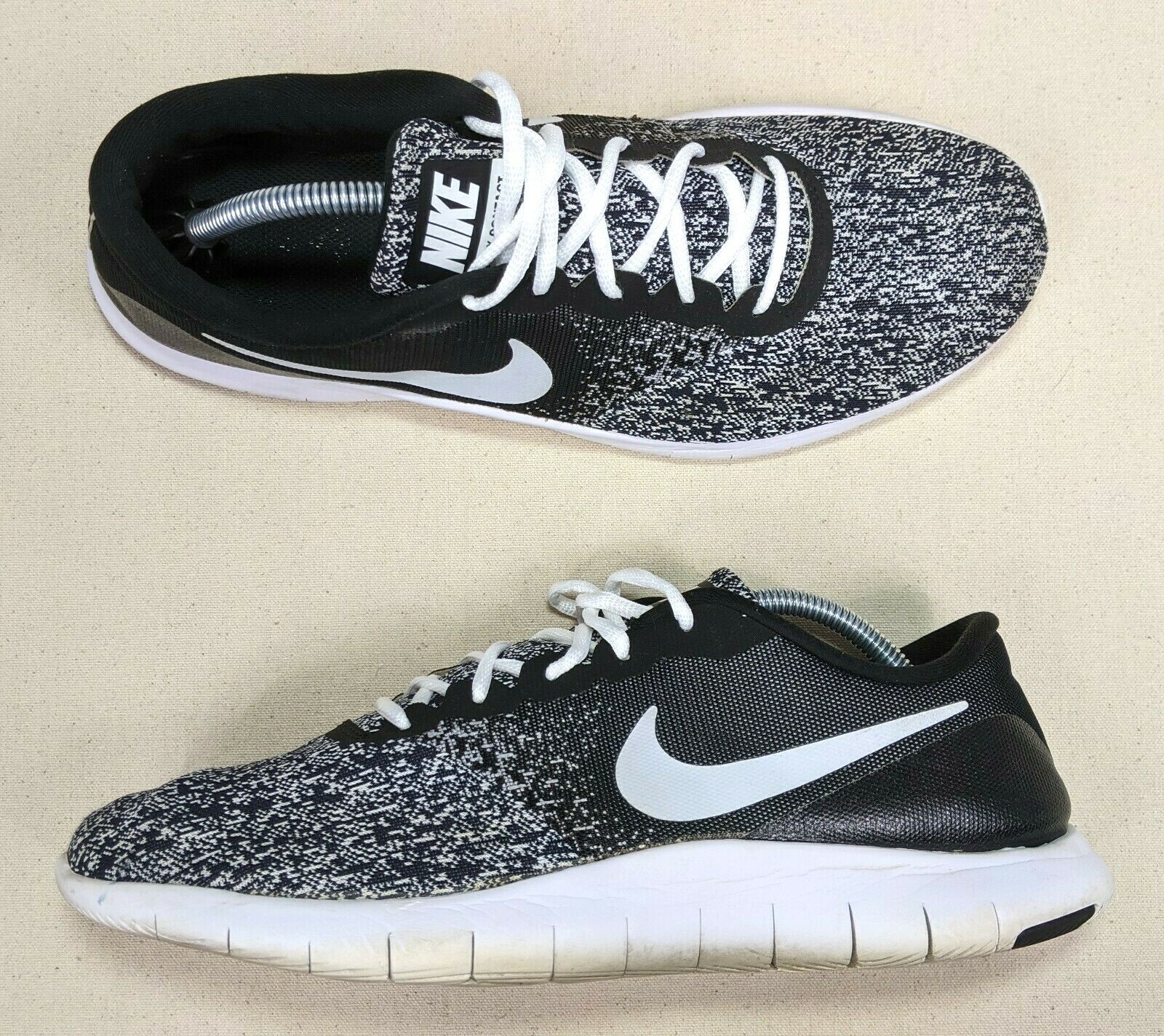 nike flex contact black white