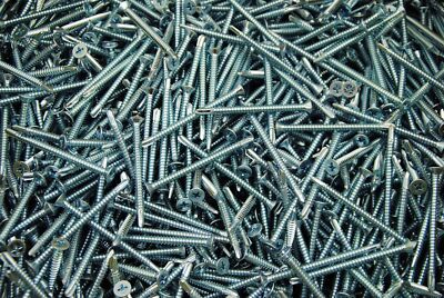(350) Phillips Flat Head 10 x 2-1/2'' Self-Drilling Screws Tek Zinc #3 Point
