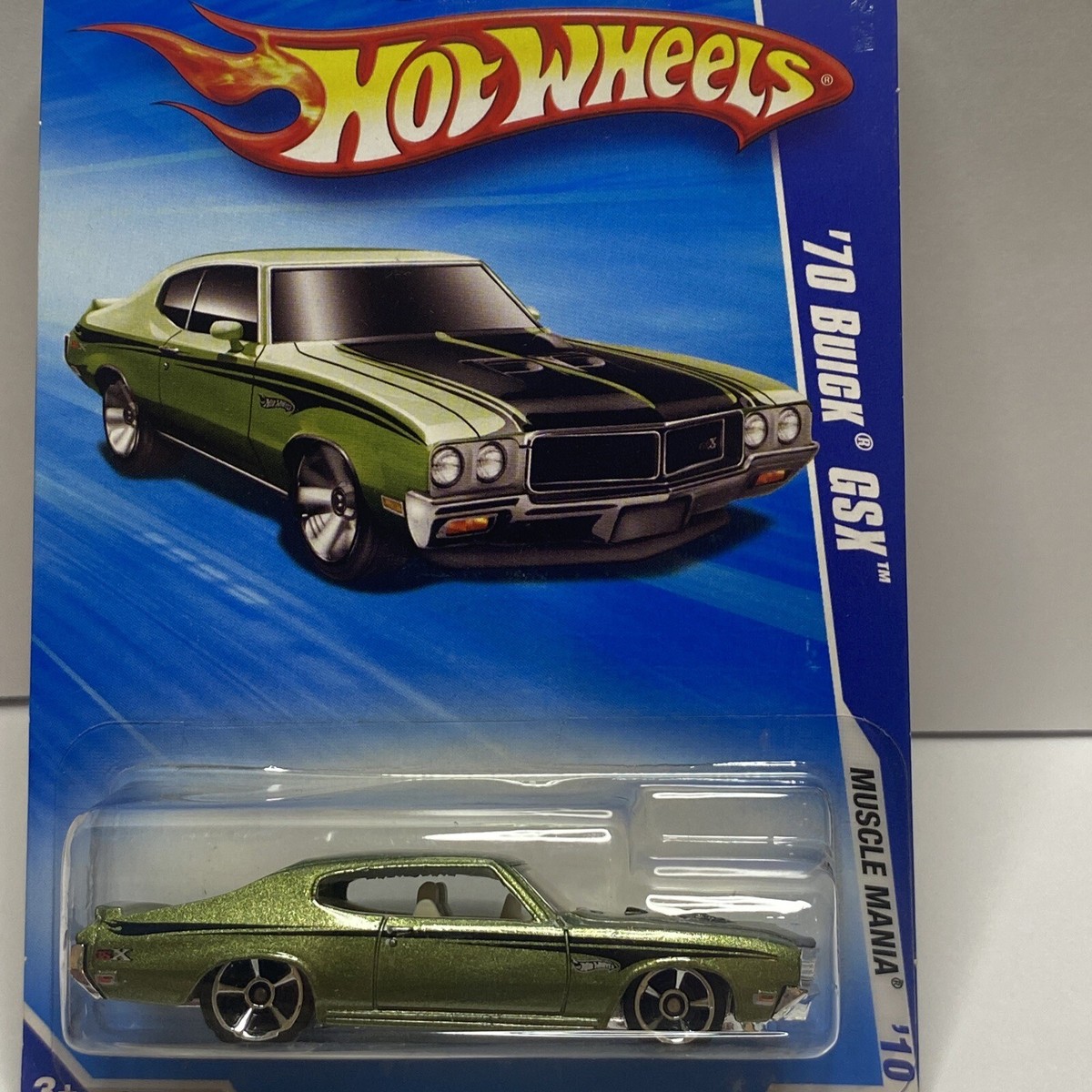 Hot Wheels #83 Muscle Mania '10 '70 BUICK GSX Green Variant w