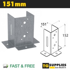 Galvanised Post Support Post Bracket Fence Foot Post Base Bolt Down Pergola Post