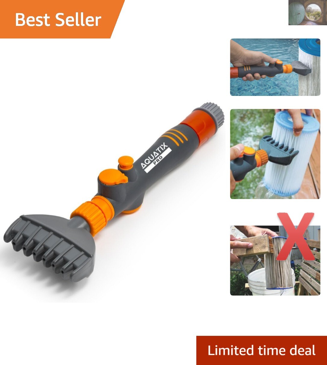 Heavy Duty Pool and Spa Filter Cleaner for Quick Easy Maintenance