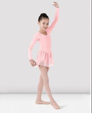 BLOCH GIRLS LONG SLEEVE PINK BALLET DANCE TUTU - SZ 4-6