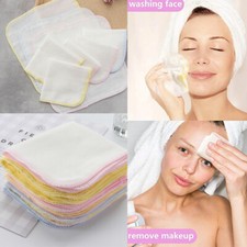 10x Durable Cotton Facial Cleansing Muslin Face Cloth Towel Makeup Dirt Removal
