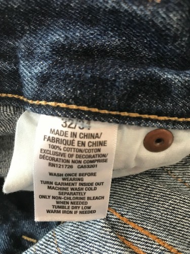 Pre-owned Men's Aeropostale Jeans size 32/34 Factory Destroyed Factory Faded - Picture 6 of 6