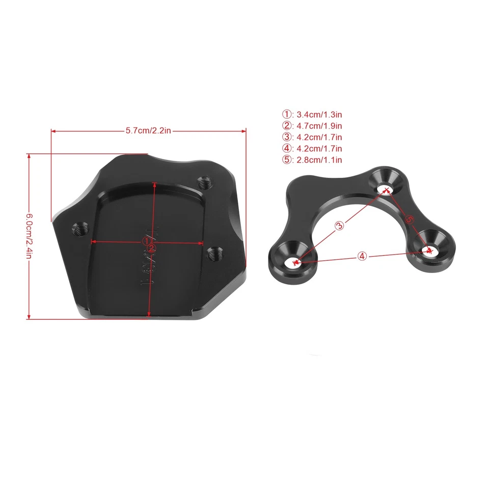 For SUZUKI GSR750 2011-2015 GSXS1000/F 15-16 Kickstand Extension Pad Side Stand Foto 3 de 4