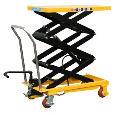 150kg Manual Hydraulic Platform Car Mobile Hand-Push Raised Flatbed Truck - Picture 3 of 12