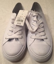 Nuevo sin caja Mossimo Supply Co Mujer Laura Zapatillas con cordones Zapatos Talla 11 Blanco