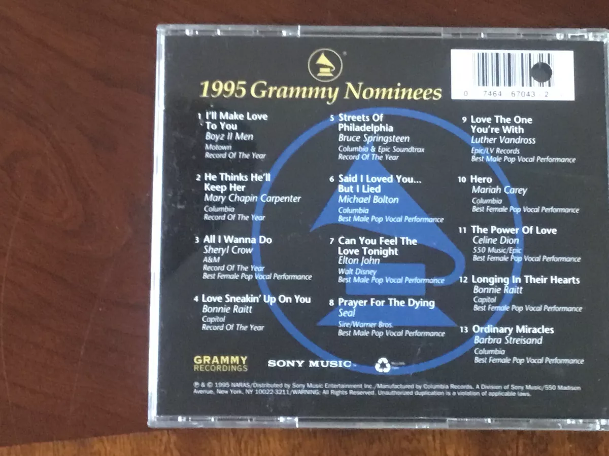 1995 Grammy Nominees by Various Artists (CD,1995, Sony Music) Springsteen