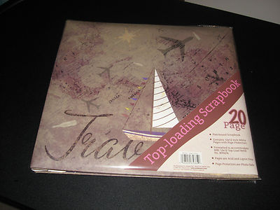 TOP LOADING SCRAPBOOK - 20 PAGE POST BOUND SCRAPBOOK - NEW CONDITION