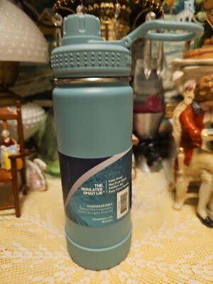 Takeya Hot Cold Stainless Steel Insulated Water Bottle Thermos Spout Lid 18  oz