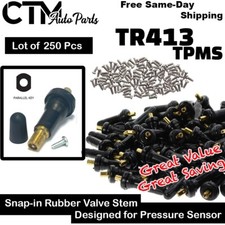 250x Tpms Tire Pressure Monitoring System Snap In Sensor Valve Stem Tr413 Tpms 250x Tpms Tire Pressure Monitoring System Snap In Sensor Valve Stem Tr413 Tpms