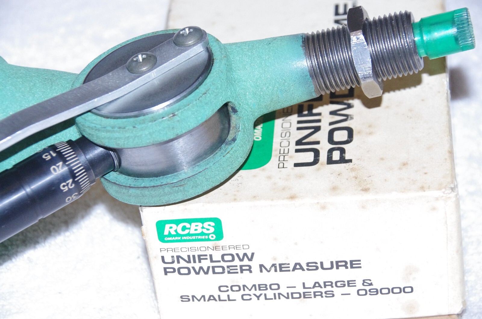 RCBS Uniflow Combo LG & SM Drums Sm Drum with Micrometer Very Good