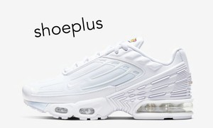 nike air max plus 3 triple white