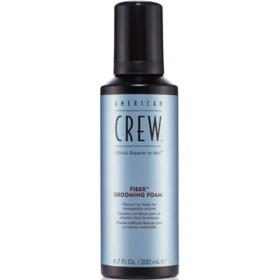 American Crew Fiber Grooming Schaum mit mittlerem Halt bietet überschaubares Volumen 200 ml
